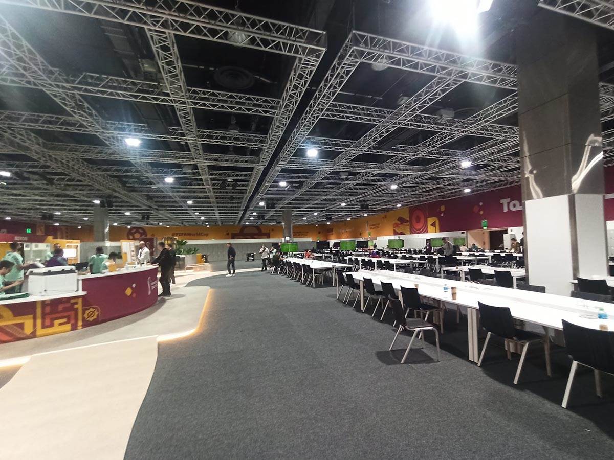 Otvaranje Svetskog prvenstva u Kataru u medija centru