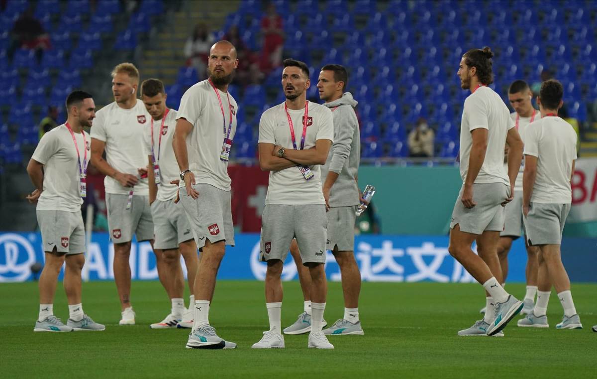 Provokacija dvoglavi orao na Srbija Švajcarska Svetsko prvenstvo Katar 2022