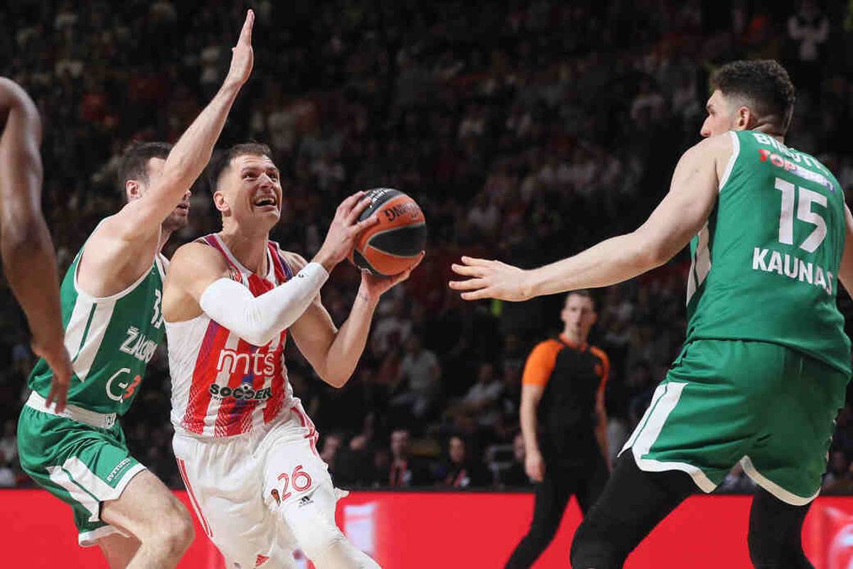Delije i zastava Argentine na utakmici Crvena zvezda Žalgiris