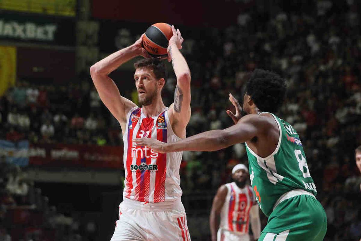 Delije i zastava Argentine na utakmici Crvena zvezda Žalgiris