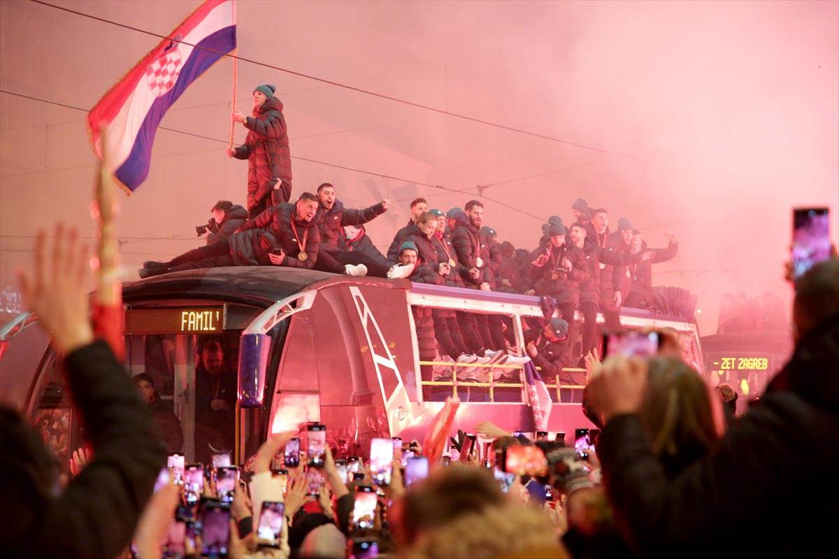 Doček fudbalera Hrvatske posle Svetskog prvenstva 2022