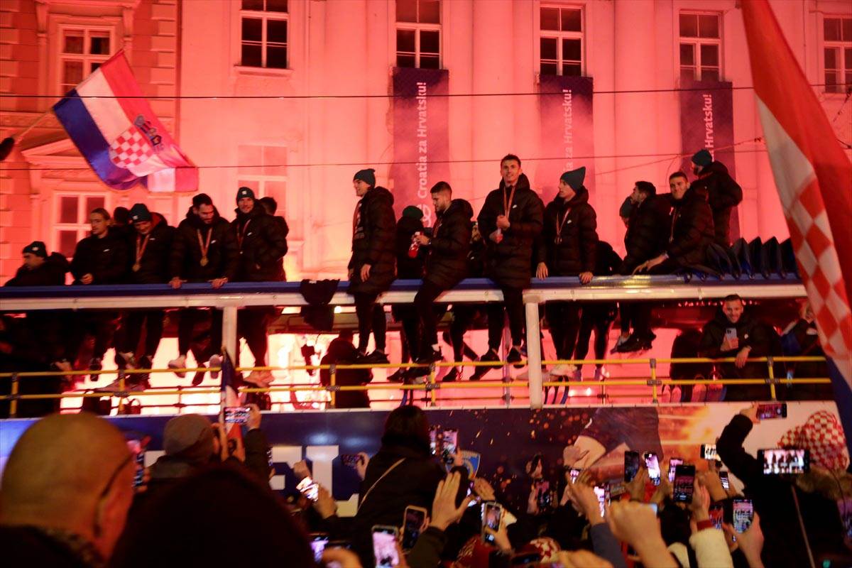 Doček fudbalera Hrvatske posle Svetskog prvenstva 2022