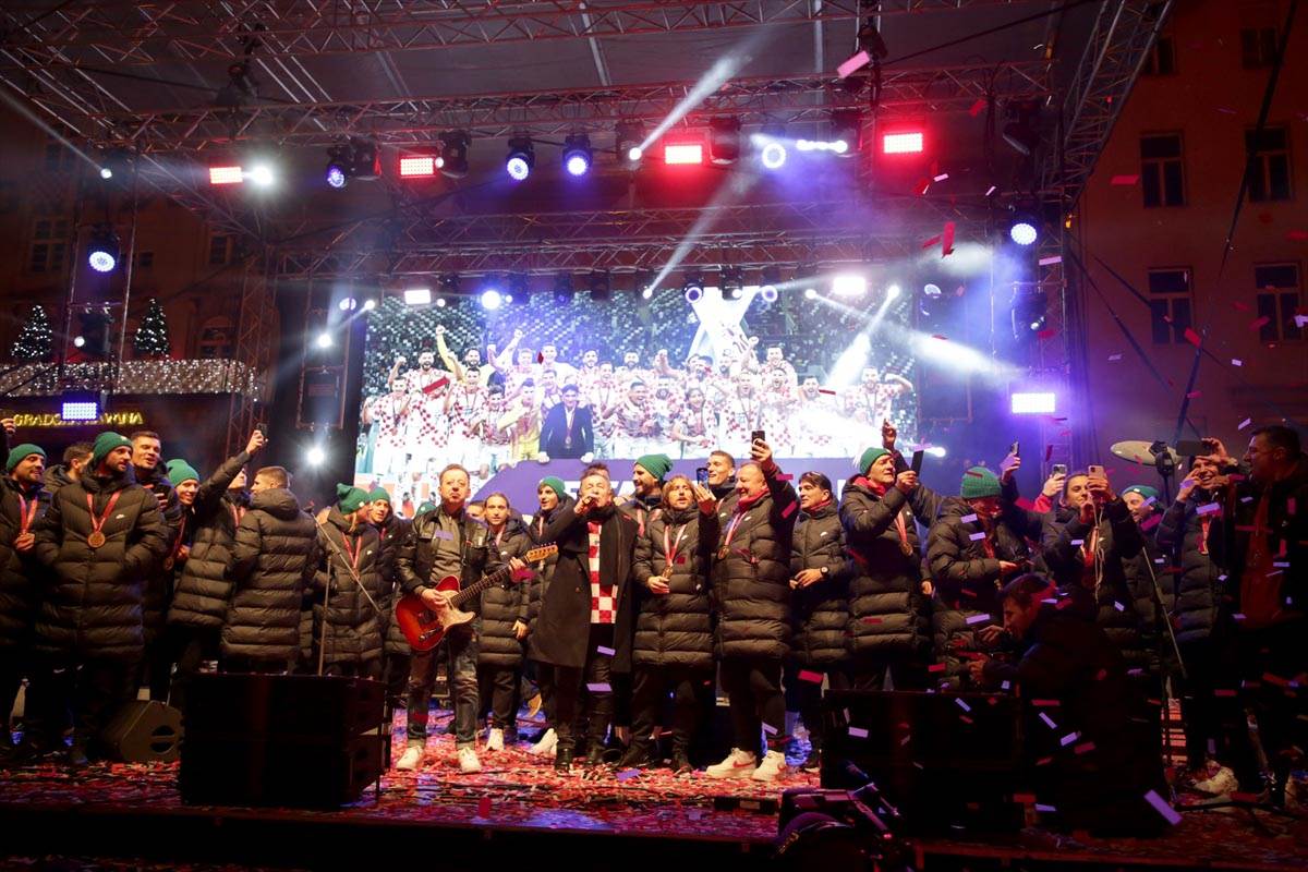 Doček fudbalera Hrvatske posle Svetskog prvenstva 2022