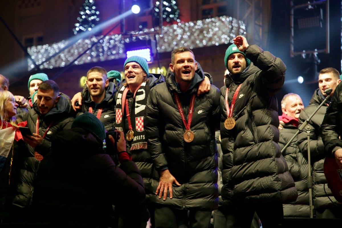 Doček fudbalera Hrvatske posle Svetskog prvenstva 2022