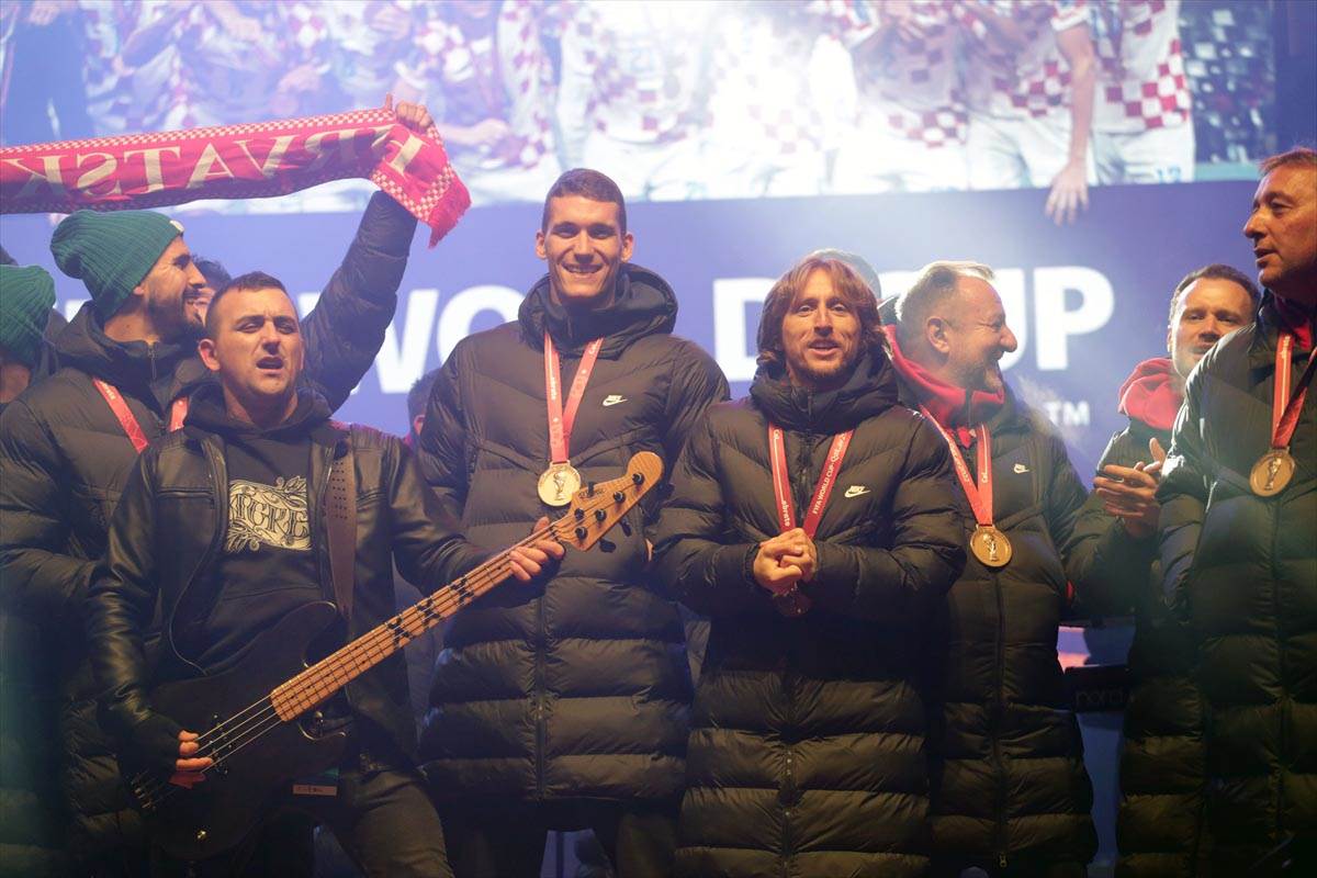 Doček fudbalera Hrvatske posle Svetskog prvenstva 2022