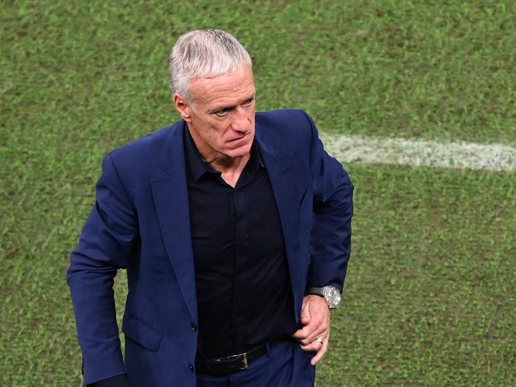 Didije Dešan na utakmici Francuske