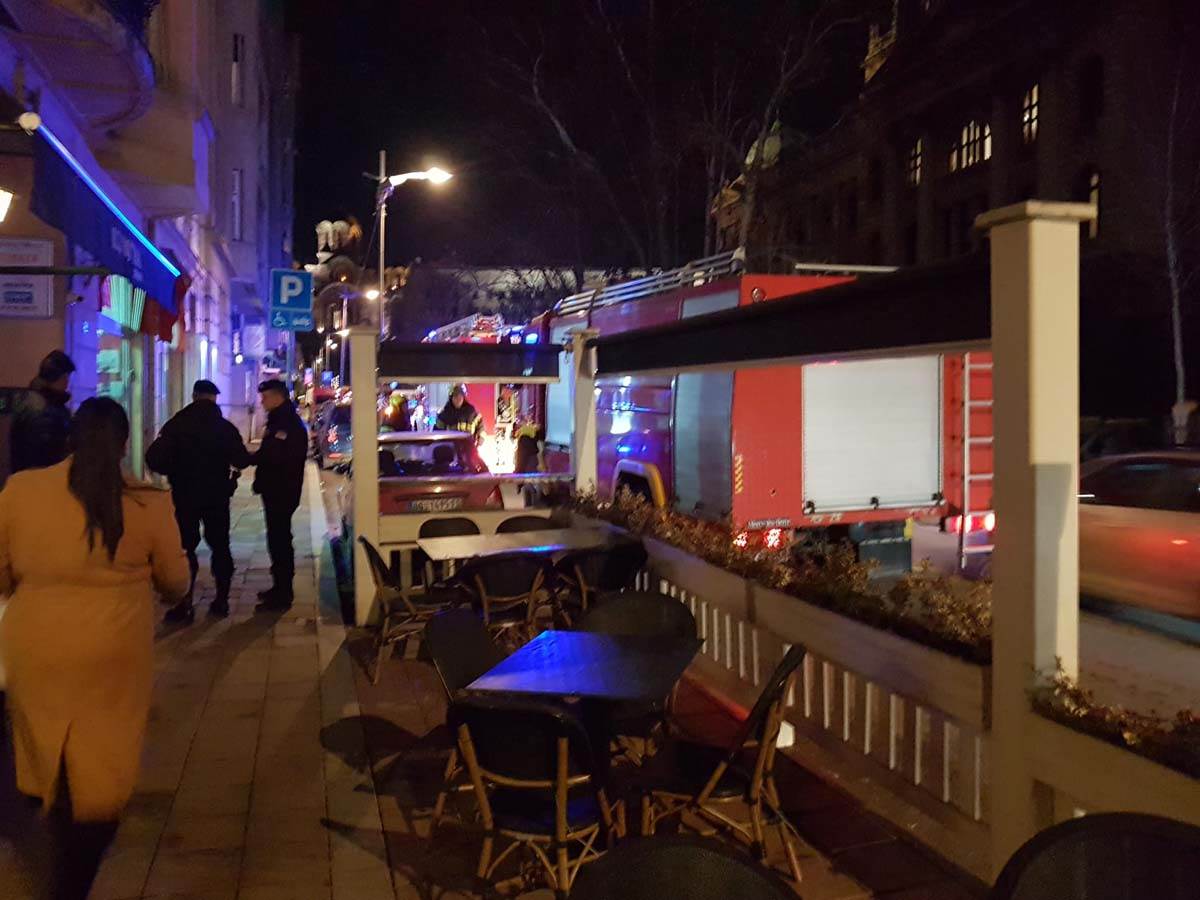 Požar u Kosovskoj ulici u Beogradu