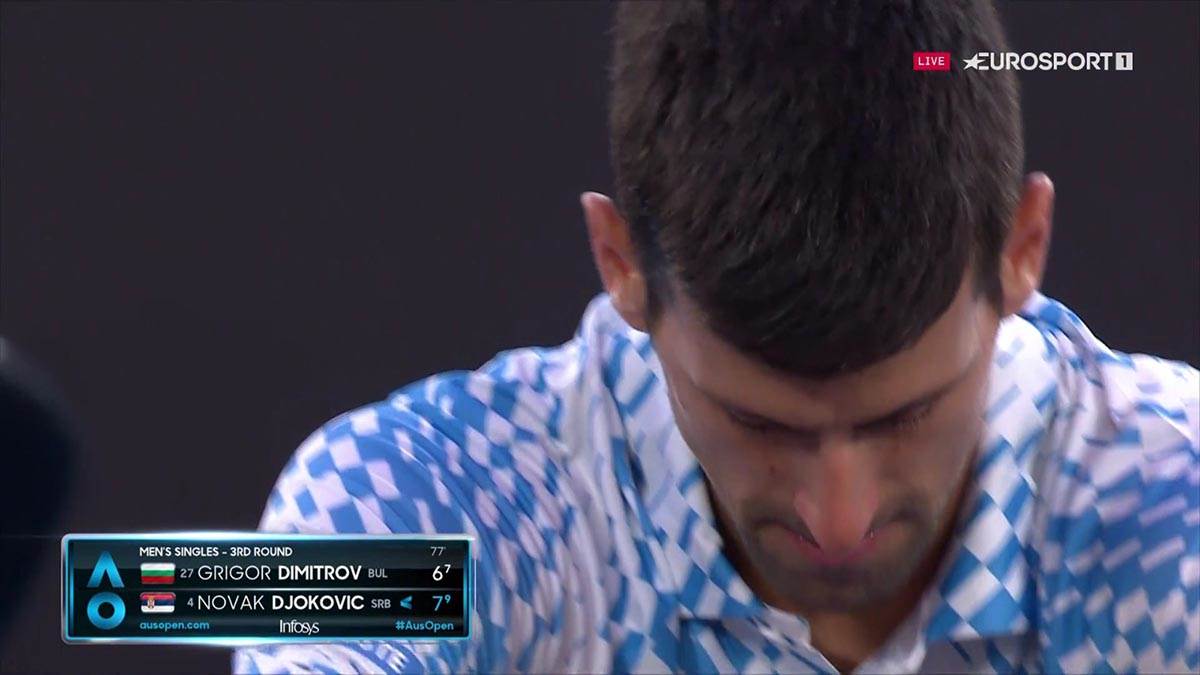 Novak Đoković pao na zemlju i tražio medicinski tajmaut