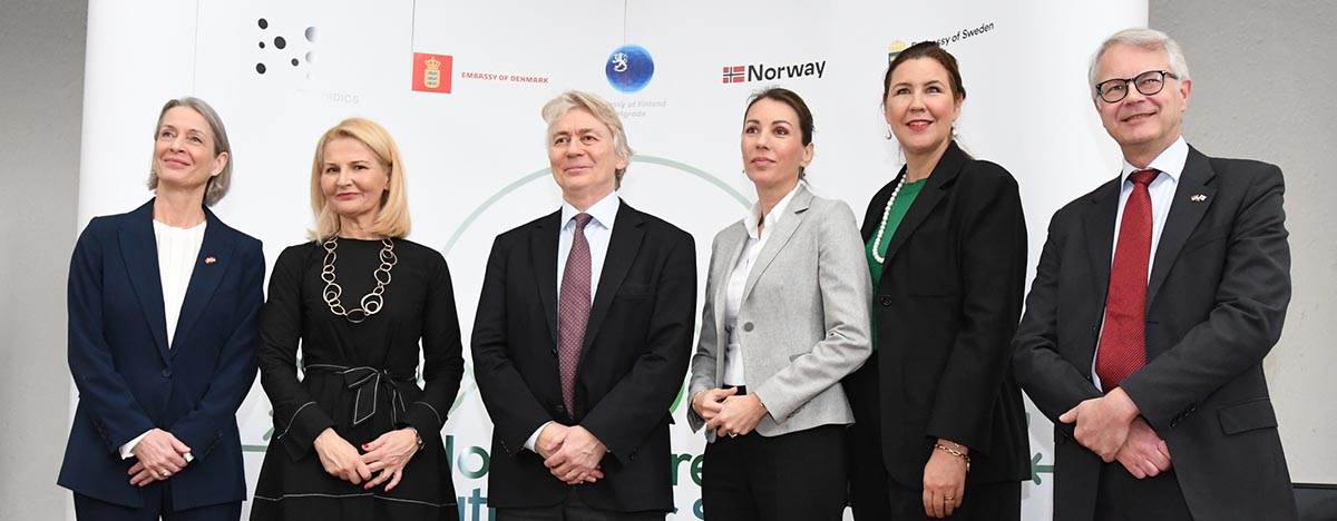 fotografija 1 - ambasadorka Danske Suzan Šajn, ministarka Tanja Miščević, ambasador Norveške Jern Eugen Jelstad, ministarka Dubravka Đedović, ambasadorka Švedske Anika Ben David, i ambasador Finske Kimo La.jpg