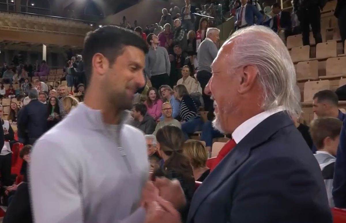 Novak Đoković na meču Partizan Monako