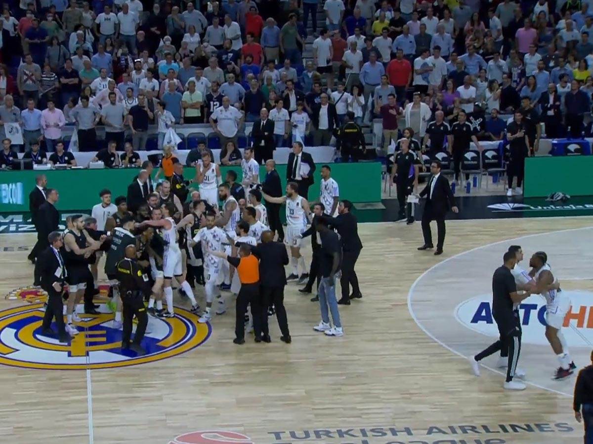 Tuča na Real Madrid Partizan
