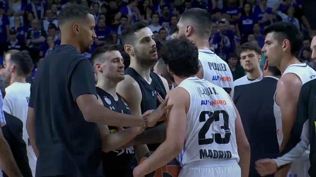 Tuča na Real Madrid Partizan