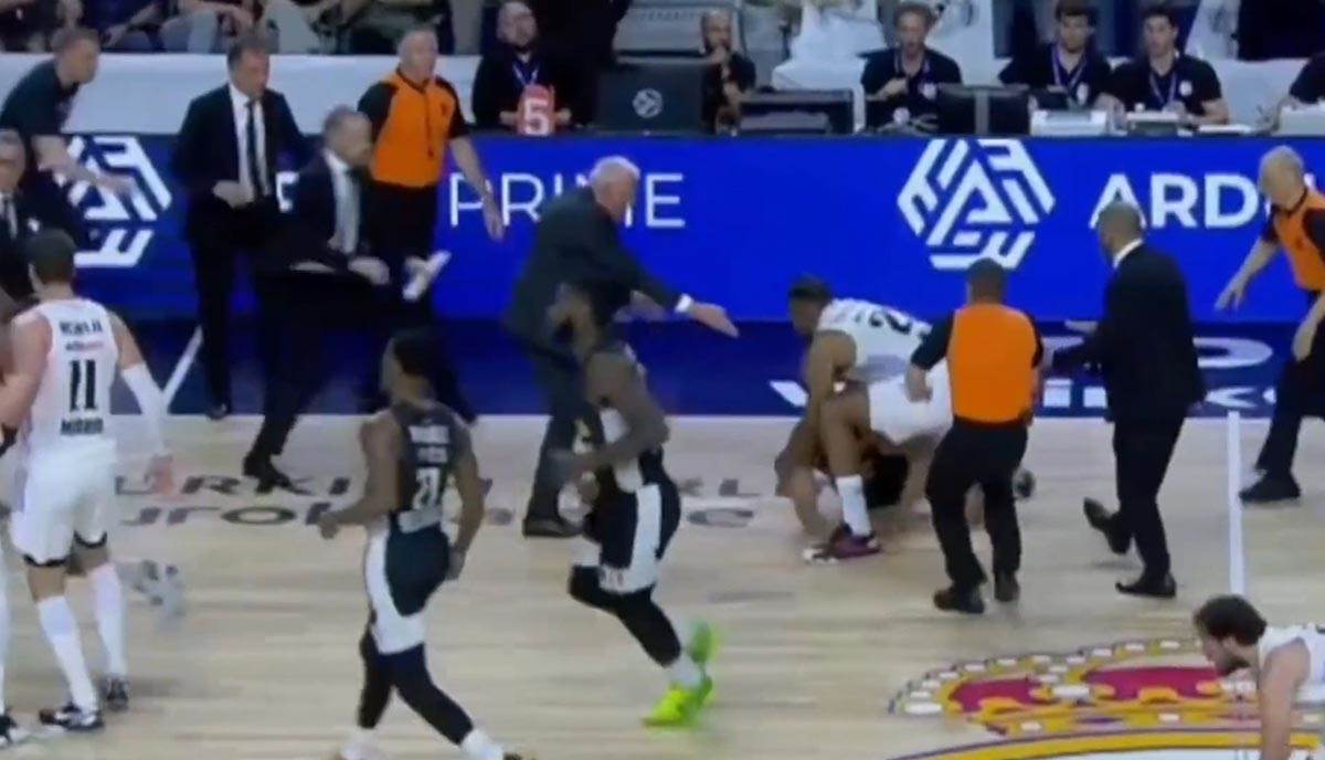 Tuča na Real Madrid Partizan