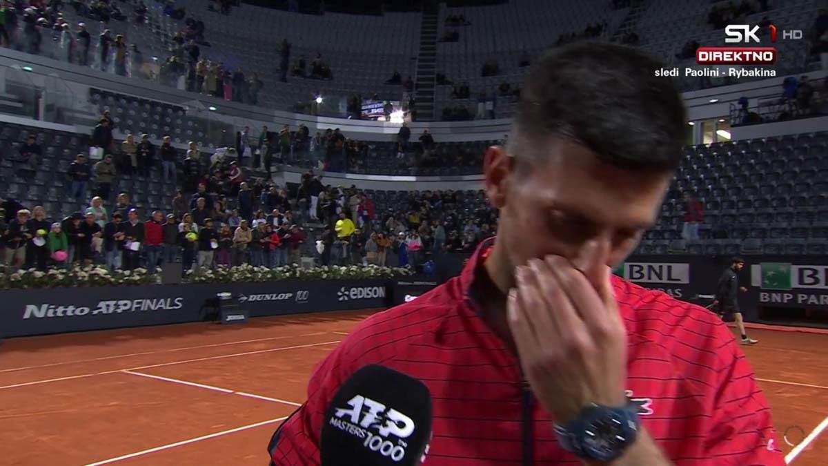 Kad igra Novak Đoković protiv Dimitrova u Rimu