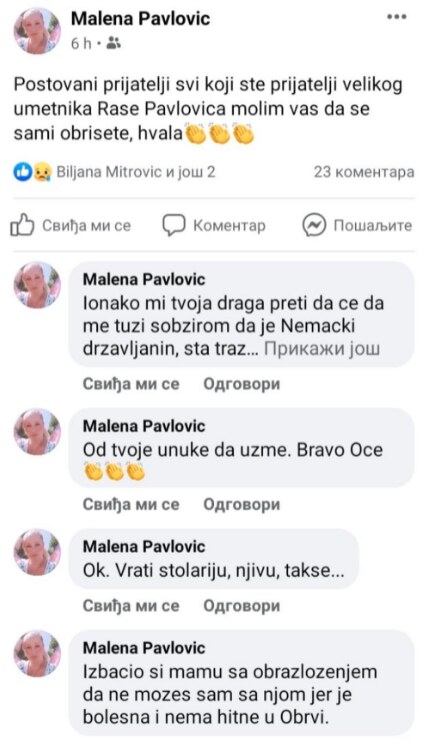 Pevača Rašu Pavlovića ćerka optužila da ju je ostavio bez hleba, unuk je raskrinkao