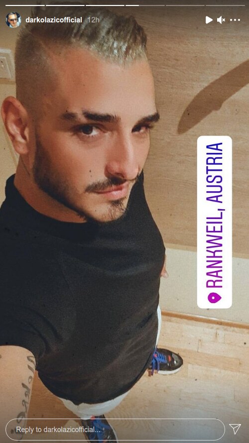 darko lazic se ofarbao u plavo