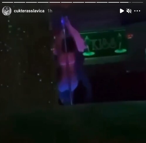 Slavica Ćukteraš igra oko šipke