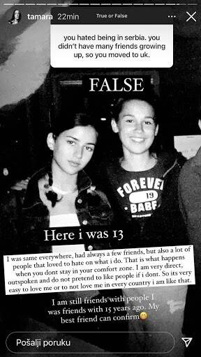 Tamara Kalinić u detinjstvu