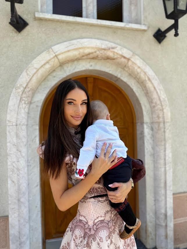 Katarina Živković krstila sina