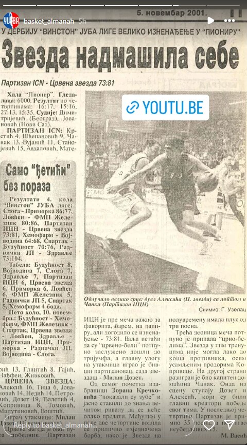 Crven a zvezda  Partizan 2001