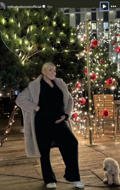 Milica Todorović trudna