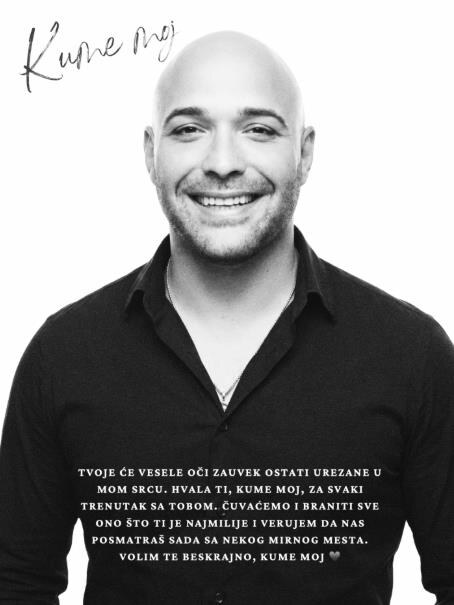 Andreana Čekić se oprostila od Dragana Lazića