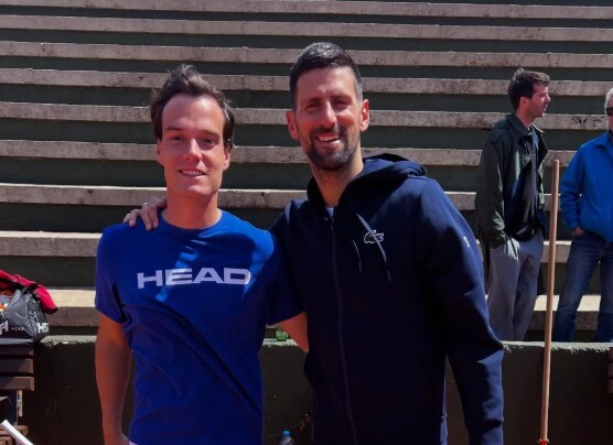 Marko Miladinović i Novak Đoković