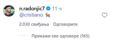 Nemanja Radonjić komentariše Lionela Mesija.