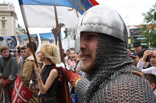 Viteško odmeravanje snaga na Trgu Republike