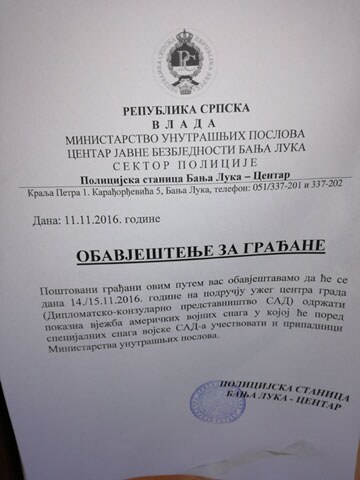 Banjaluka - Vojna vežba - Amerikanci