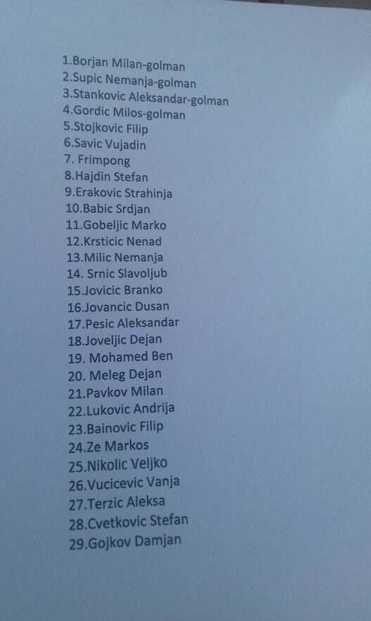 Crvena zvezda okupljanje pripreme leto 2018