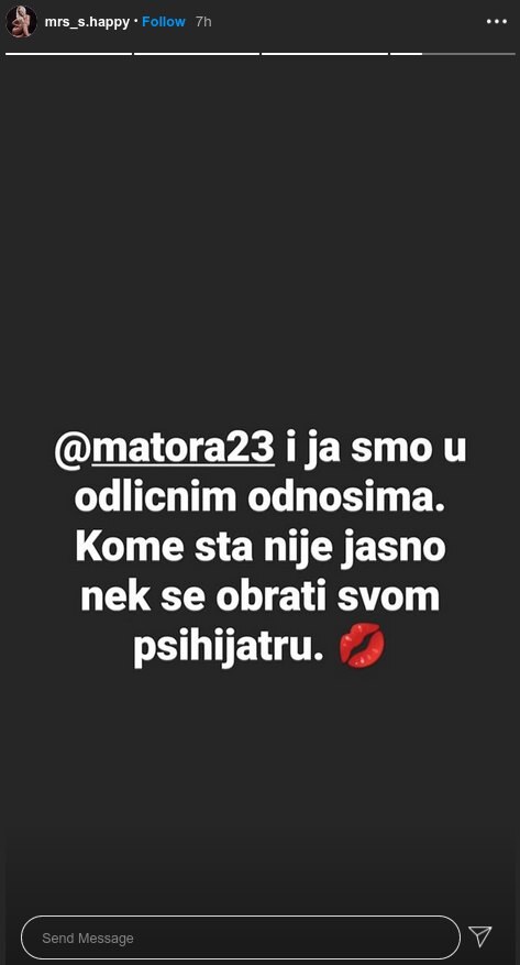 Nakon INCIDENTA sa BIVŠIM dečkom BIVŠE devojke, oglasila se Matora!