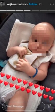 veljko u arkanovom narucju instagram foto