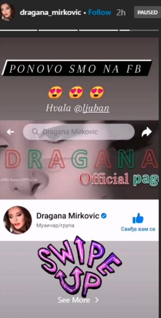 Dragana Mirković facebook hakovan