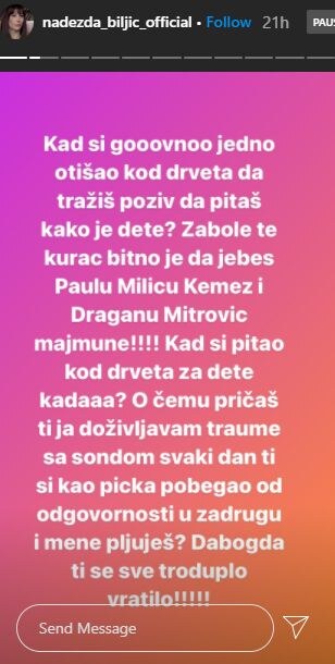 nadezda biljic zavrsila u bolnici toma panic 