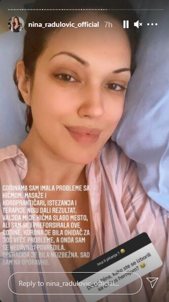 nina radulovic korona virus operacija bolest oporavak
