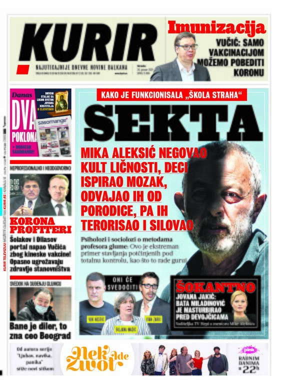 prelistavanje sutrasnje stampe 20 januar