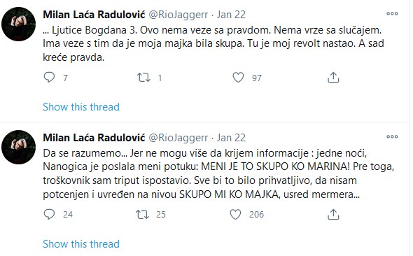 Laća Radulović o Ceci