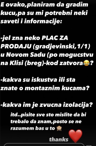 natasa savija kuca pored zatvora instagram foto