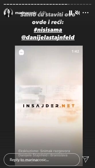 Marina Ćosić, objava