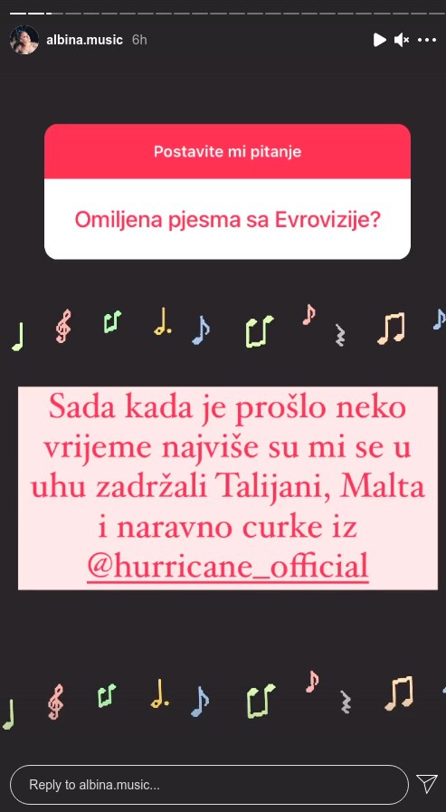 albina grcic hurricane evrovizija konkurencija komentar