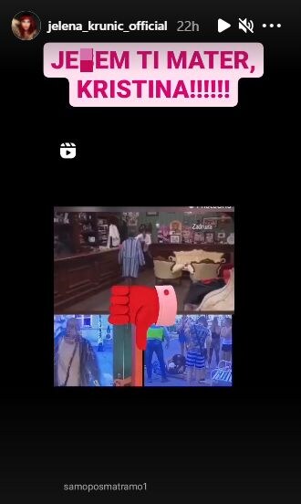 jelena krunic kristijan golubovic vredjanje zadruga 