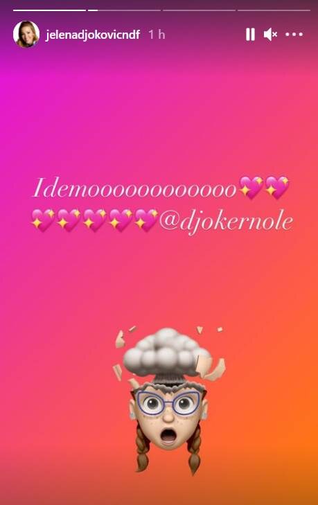 jelena djokovic novak djokovic instagram stori podrska amerikanci 