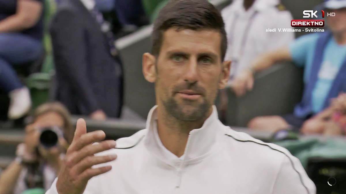 Novak Đoković nasmejan pet minuta na Vimbldonu