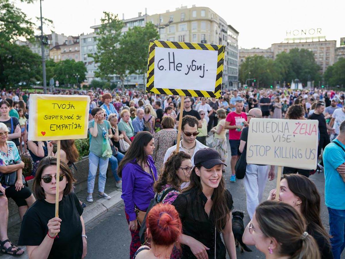 Deseti protest Srbija protiv nasilja