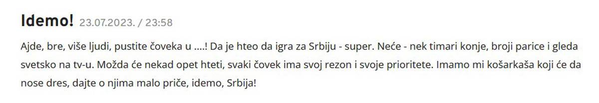 Nikola Jokić odbio Srbiju igra i peva zbog trofeja video snimak