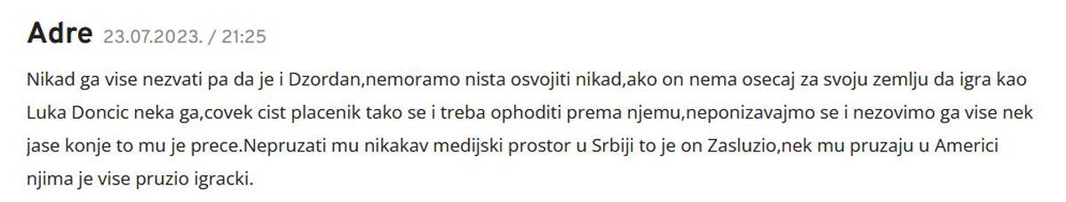 Nikola Jokić odbio Srbiju igra i peva zbog trofeja video snimak