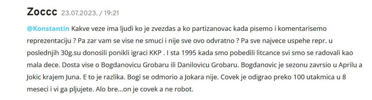 Nikola Jokić odbio Srbiju igra i peva zbog trofeja video snimak