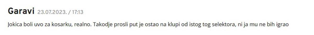 Nikola Jokić odbio Srbiju igra i peva zbog trofeja video snimak