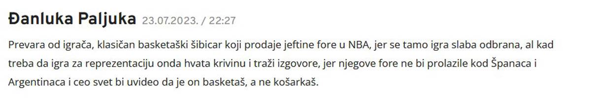 Nikola Jokić odbio Srbiju igra i peva zbog trofeja video snimak